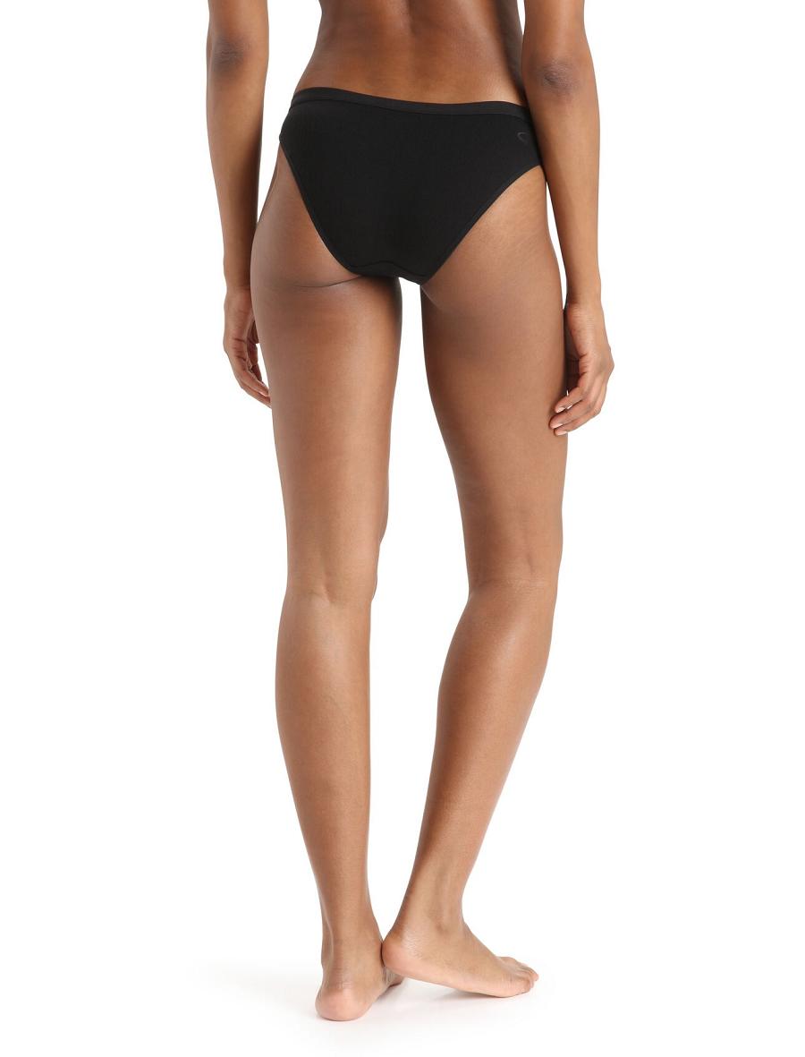 One Piece & Sets Icebreaker Merino Siren Bikini Briefs Damskie Czarne | PL 1206YXFU